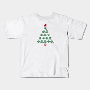 Tree with paw prints Kids T-Shirt